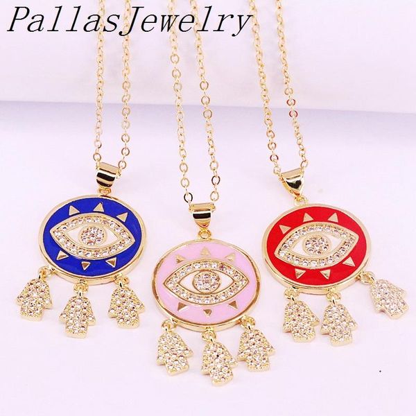 pendant necklaces 10pcs fashion pave cz hamsa hand dangle charms enamel round eye zirconia necklace jewelry, Silver
pendant necklaces 10pcs fashion pave cz hamsa hand dangle charms enamel round eye zirconia necklace jewelry, Silver