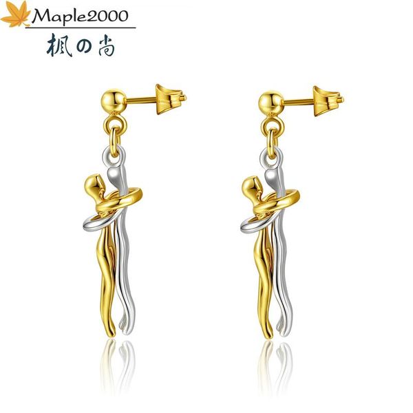 fashion stud gold earrings couple hugging earring for women punk cool stainless steel women long earrings 2020 jewelry, Silver
fashion stud gold earrings couple hugging earring for women punk cool stainless steel women long earrings 2020 jewelry, Silver