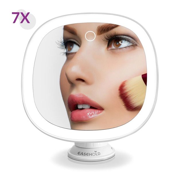 easehold bathroom makeup mirror with led lights vanity mirror rechargeable 7x magnifying touch screen adjustable brightness
easehold bathroom makeup mirror with led lights vanity mirror rechargeable 7x magnifying touch screen adjustable brightness