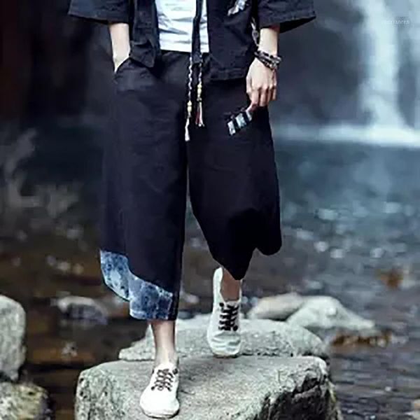 men pants men's wide crotch harem pants loose large cropped trousers wide-legged bloomers chinese style flaxen baggy1, Black
men pants men's wide crotch harem pants loose large cropped trousers wide-legged bloomers chinese style flaxen baggy1, Black