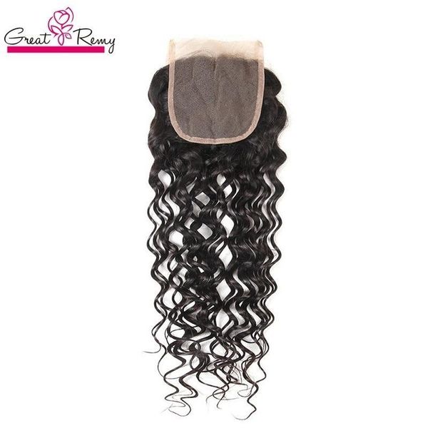 greatremy water wave lace closure 100% indian remy hair weave big curly part 4*4 lace closure hairpieces natural color dyeable, Black
greatremy water wave lace closure 100% indian remy hair weave big curly part 4*4 lace closure hairpieces natural color dyeable, Black