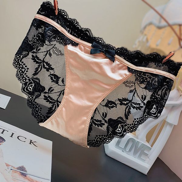 high end fashion bow lace underwear transparent temptation women's low waist briefs pure cotton, Black;pink
high end fashion bow lace underwear transparent temptation women's low waist briefs pure cotton, Black;pink