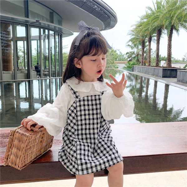 spring new korean children's plaid long 2021 sve fake 2-piece skirt girl's baby shirt drs 1029, Red;yellow
spring new korean children's plaid long 2021 sve fake 2-piece skirt girl's baby shirt drs 1029, Red;yellow