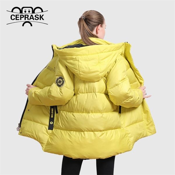 ceprask new winter jacket women casual loose thick parkas plus size fashion bright colors hooded warm winter coat outerwear 201210, Black
ceprask new winter jacket women casual loose thick parkas plus size fashion bright colors hooded warm winter coat outerwear 201210, Black