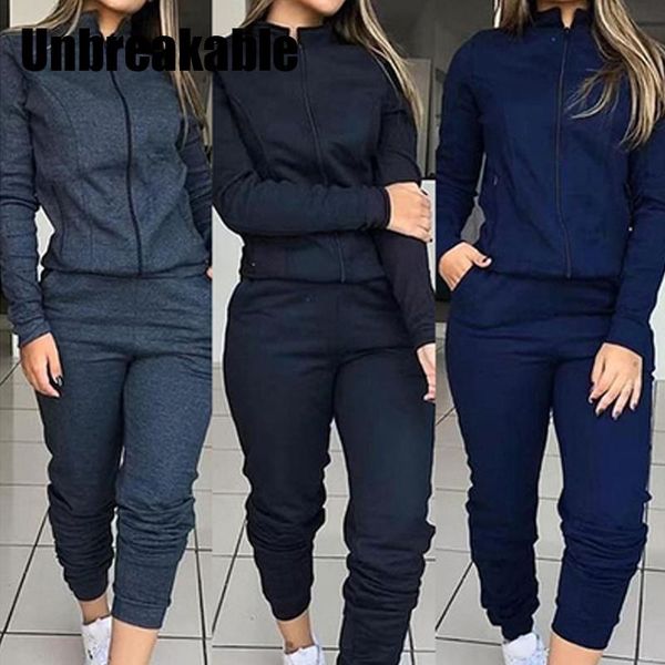 women's tracksuits unbreakable women two piece set solid color zipper sweatshirt long sleeve 2021 autumn winter trousers suit fall leis, Gray
women's tracksuits unbreakable women two piece set solid color zipper sweatshirt long sleeve 2021 autumn winter trousers suit fall leis, Gray