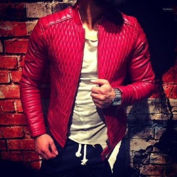 

new arrivals 2019 flight mens leather jackets and coats red and black color plus size xxxl men man pu overcoats for spring b1471