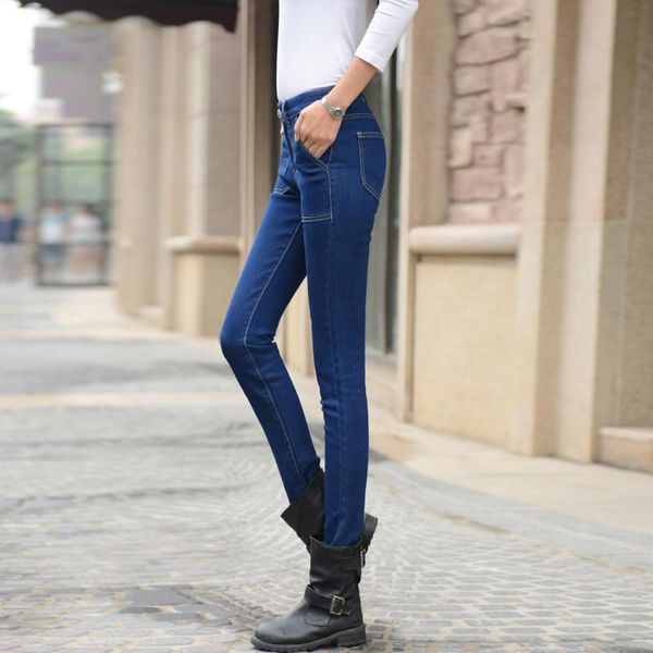 slim harem pants retro high waist jeans new2020 autumn and winter tight high elastic jeans black fashion women's, Blue
slim harem pants retro high waist jeans new2020 autumn and winter tight high elastic jeans black fashion women's, Blue