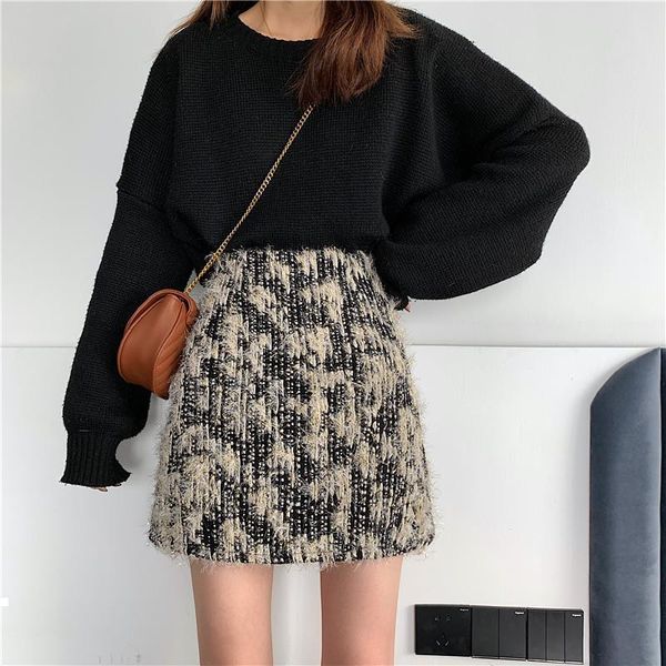 autumn 2021 new tweed female thin color solid fashion ladies high short skirt y408 c37n, Black
autumn 2021 new tweed female thin color solid fashion ladies high short skirt y408 c37n, Black