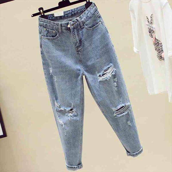 summer women washed loose denim jeans pants straight ankle length pants female tassel hole high waist trousers, Blue
summer women washed loose denim jeans pants straight ankle length pants female tassel hole high waist trousers, Blue