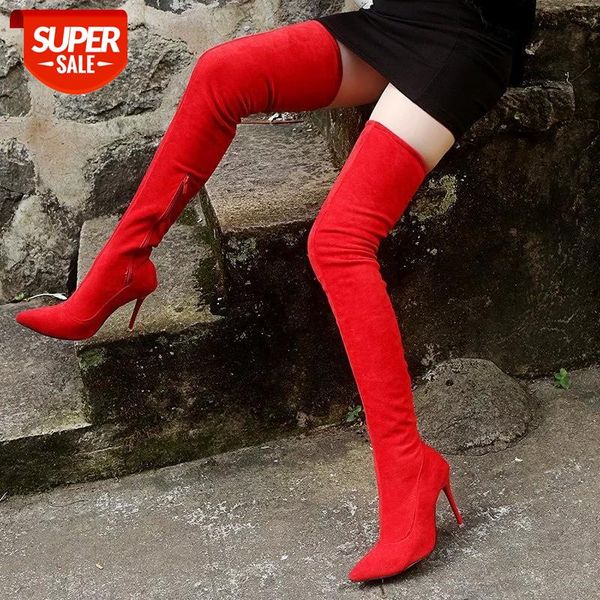 2020 new women's thin heels boots shallow pointed toe zip over-the-knee slim women's boots winter flock thigh high boots #vq9l, Black
2020 new women's thin heels boots shallow pointed toe zip over-the-knee slim women's boots winter flock thigh high boots #vq9l, Black