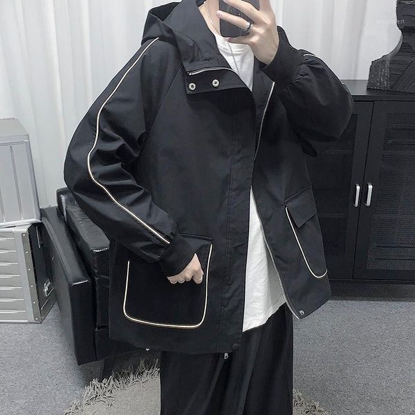 2020 spring and autumn new youth popular loose hooded personalized luminous jacket fashion casual jacket black/khaki1, Black;brown
2020 spring and autumn new youth popular loose hooded personalized luminous jacket fashion casual jacket black/khaki1, Black;brown