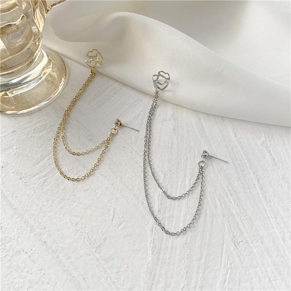 yangliujia new long tassels personality double-stranded hollow out heart earrings women's fashion jewelry, gift accessories, Golden;silver
yangliujia new long tassels personality double-stranded hollow out heart earrings women's fashion jewelry, gift accessories, Golden;silver