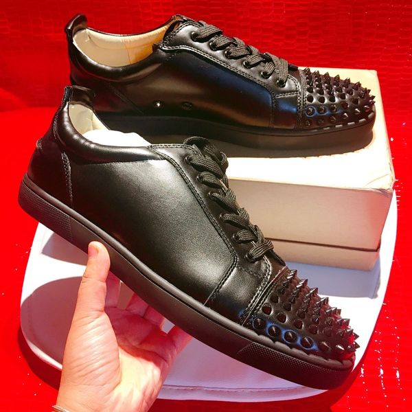 casual frequency tennis men's fashion of black leather studded spikes lace up flats designer trainers shoes e1k3
casual frequency tennis men's fashion of black leather studded spikes lace up flats designer trainers shoes e1k3