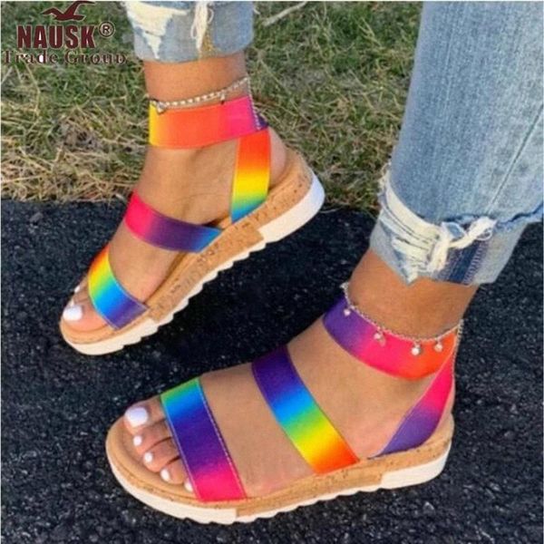 women summer ankle strap sandals rainbow color platform wedges heel peep toe fashion casual beach ladies shoes zapatos de mujer #eh0d, Black
women summer ankle strap sandals rainbow color platform wedges heel peep toe fashion casual beach ladies shoes zapatos de mujer #eh0d, Black