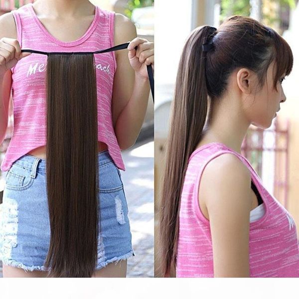 lady women's multi color long straight ponytail hair extension, 100g piece & shedding&tangle, fast delivery, Black
lady women's multi color long straight ponytail hair extension, 100g piece & shedding&tangle, fast delivery, Black
