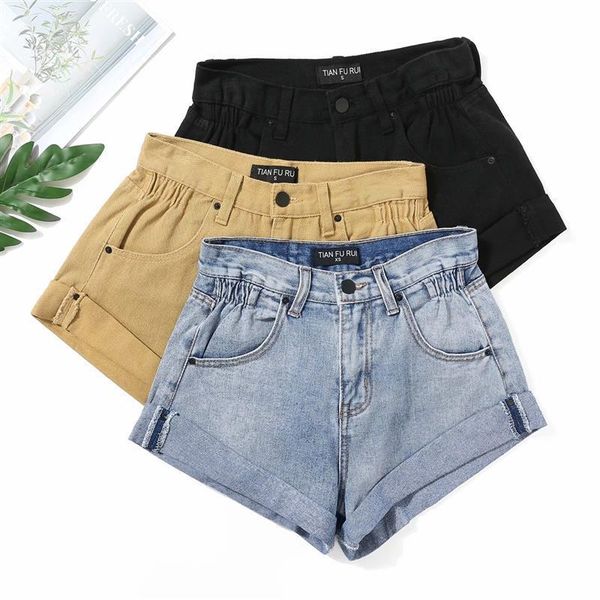 xinji waist pleated denim women's summer 2019 new curled slim casual pants shorts, Blue
xinji waist pleated denim women's summer 2019 new curled slim casual pants shorts, Blue