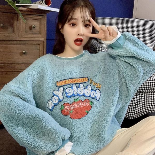 women's hoodies & sweatshirts women winter warm sweatshirt 2021 korean fashion oversized fleece round neck long sleeve loose pullover t, Black
women's hoodies & sweatshirts women winter warm sweatshirt 2021 korean fashion oversized fleece round neck long sleeve loose pullover t, Black