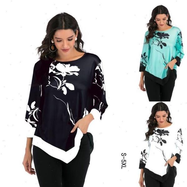 summer 2021 casual women t shirts o neck floral printed irregular loose shirt fashion ladies office shirt plus size s 5xl, White
summer 2021 casual women t shirts o neck floral printed irregular loose shirt fashion ladies office shirt plus size s 5xl, White