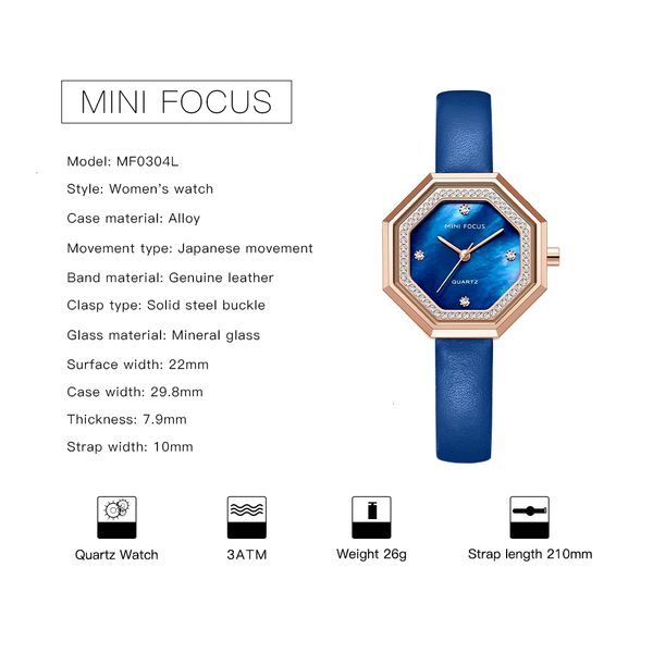 minifocus new ladies watch rhinestone leather bracelet wristwatch women fashion watches female alloy analog quartz relojes gifts, Silver
minifocus new ladies watch rhinestone leather bracelet wristwatch women fashion watches female alloy analog quartz relojes gifts, Silver