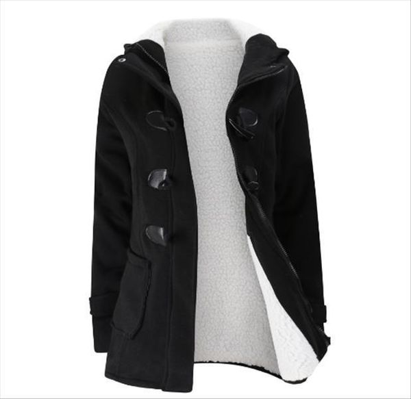 jacket women's 2020 autumn winter horn buckle coat mid-long hooded woolen jacket ladies wool-blend overcoat s-6xl, Black;brown
jacket women's 2020 autumn winter horn buckle coat mid-long hooded woolen jacket ladies wool-blend overcoat s-6xl, Black;brown