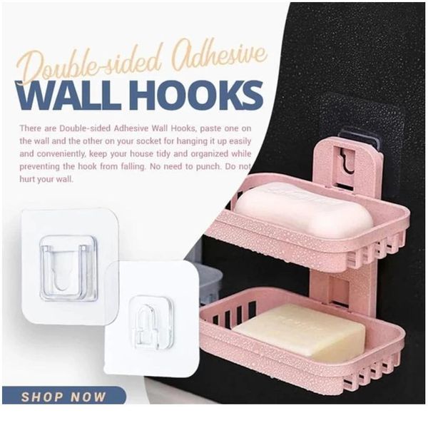 10/5/1pair double-sided self adhesive wall hooks household 6*6cm seamless hooks reusable anti-slip wall mounted hook o sqcanm 
10/5/1pair double-sided self adhesive wall hooks household 6*6cm seamless hooks reusable anti-slip wall mounted hook o sqcanm