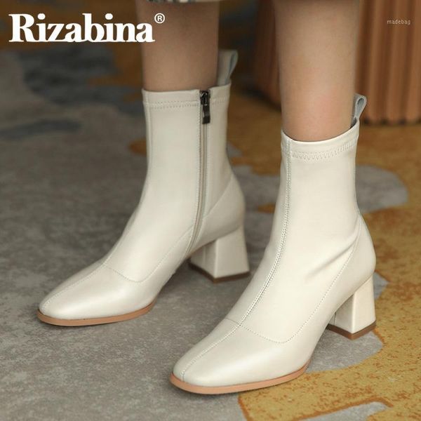 boots rizabina real leather women ankle thick heel zipper shoes square toe winter warm fashion footwear size 33-401, Black
boots rizabina real leather women ankle thick heel zipper shoes square toe winter warm fashion footwear size 33-401, Black