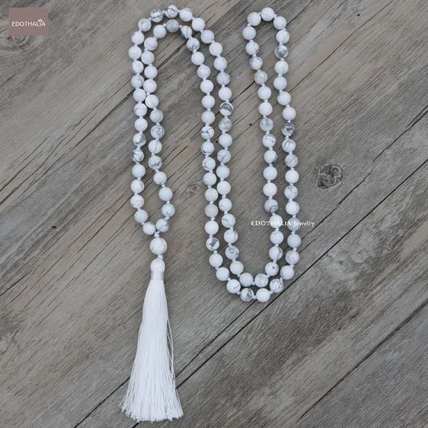 pendant necklaces edothalia fashion long white tassels 108 beads necklace for women with howlite handmade mala jewelry, Silver
pendant necklaces edothalia fashion long white tassels 108 beads necklace for women with howlite handmade mala jewelry, Silver
