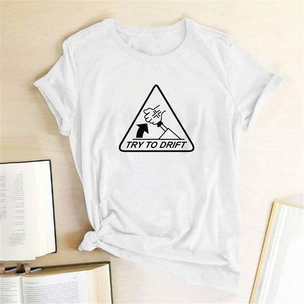 try to drift print women t-shirt casual cotton summer funny t-shirt women graphic tees 2021 women clothes ropa de mujer, White
try to drift print women t-shirt casual cotton summer funny t-shirt women graphic tees 2021 women clothes ropa de mujer, White