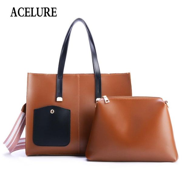 shoulder bags acelure 2pcs/set women composite ladies handbags female pu leather messenger tote bag bolsa
shoulder bags acelure 2pcs/set women composite ladies handbags female pu leather messenger tote bag bolsa
