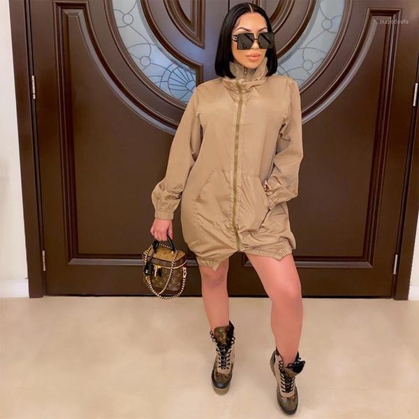 autumn casual dresses for women 2020 fall solid front zipper long sleeve dress korean streetwear pockets loose short mini dress1, Black;gray
autumn casual dresses for women 2020 fall solid front zipper long sleeve dress korean streetwear pockets loose short mini dress1, Black;gray