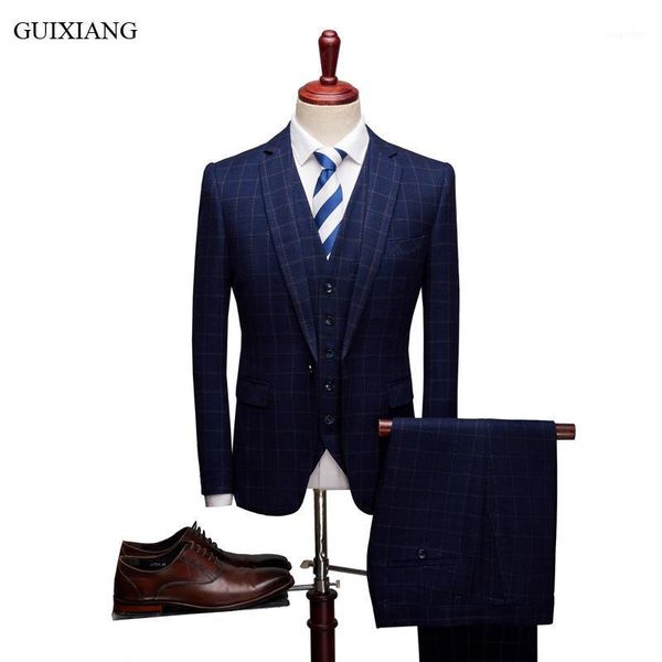 2020 new arrival autumn style men high-end boutique suits dress business casual men's grid slim blazers coat plus size s-3xl1, White;black
2020 new arrival autumn style men high-end boutique suits dress business casual men's grid slim blazers coat plus size s-3xl1, White;black