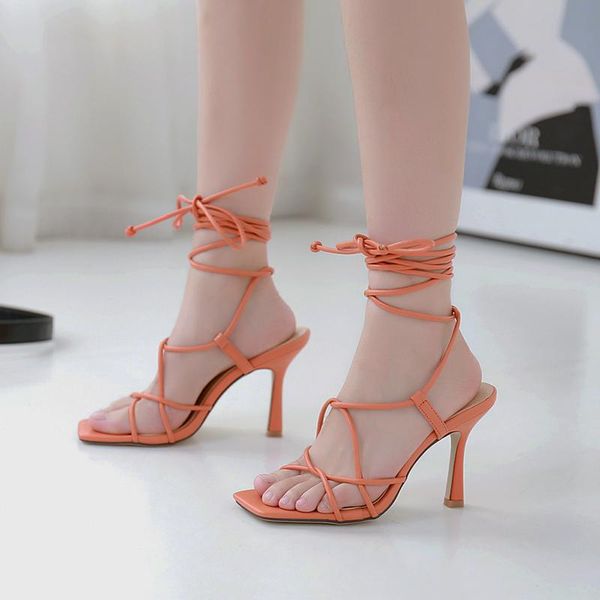 sandals 2021 summer woman shoes high heels cross strappy gladiator women fashion ladies square, Black
sandals 2021 summer woman shoes high heels cross strappy gladiator women fashion ladies square, Black