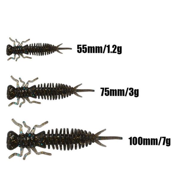 5pcs/lot quality larva soft lures 55mm 75mm 100mm artificial sile soft bait worm fishing wobblers bass carp s qylnzd
5pcs/lot quality larva soft lures 55mm 75mm 100mm artificial sile soft bait worm fishing wobblers bass carp s qylnzd