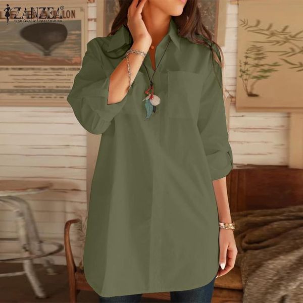 women's blouses & shirts zanzea women blouse autumn long sleeve shirt casual lapel neck solid tunic female buttons down blusas office, White
women's blouses & shirts zanzea women blouse autumn long sleeve shirt casual lapel neck solid tunic female buttons down blusas office, White