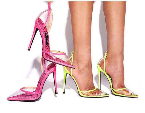 trendy transparent fluorescent snake pattern pointed end shallow mouth thin heel high heel one line buckle women's shoes large, Black
trendy transparent fluorescent snake pattern pointed end shallow mouth thin heel high heel one line buckle women's shoes large, Black