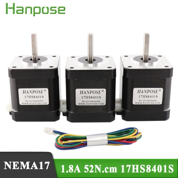 4-lead nema17 stepper motor 42 motor nema 17 motor 42bygh 1.7a 52n.cm 17hs8401s with 30cm line for 3d printer
4-lead nema17 stepper motor 42 motor nema 17 motor 42bygh 1.7a 52n.cm 17hs8401s with 30cm line for 3d printer
