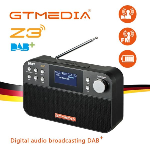 gtmedia z3 портативный цифровой dab radio usb аккумуляторная батарея с двумя динамиками с 2,4 дюймами tft-дисплей bluetooth
gtmedia z3 портативный цифровой dab radio usb аккумуляторная батарея с двумя динамиками с 2,4 дюймами tft-дисплей bluetooth