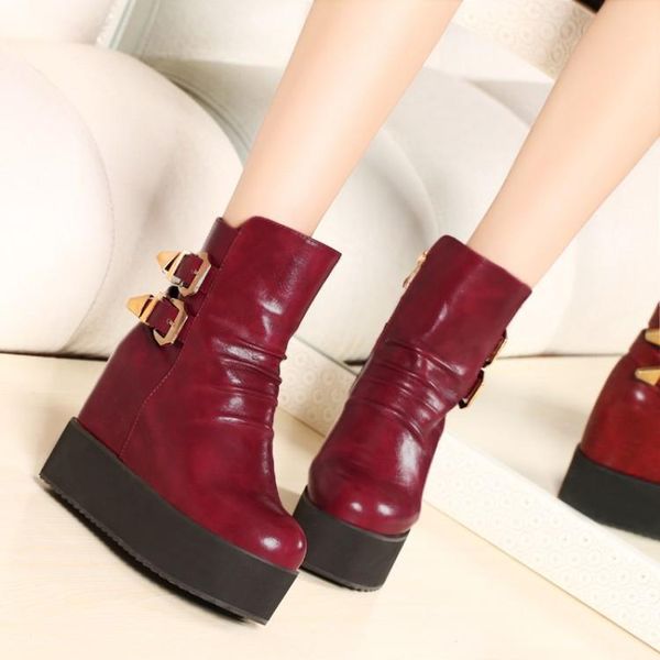 boots pxelena punk rock gothic creepers ankle women buckle hidden high heels platform motorcycle 2021 autumn lady, Black
boots pxelena punk rock gothic creepers ankle women buckle hidden high heels platform motorcycle 2021 autumn lady, Black