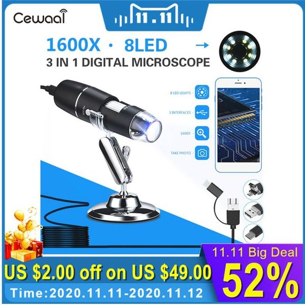 mini cameras cewaal 3 in 1 portable hd 1600x 2mp zoom microscope 8 led micro usb type-c digital handheld magnifier
mini cameras cewaal 3 in 1 portable hd 1600x 2mp zoom microscope 8 led micro usb type-c digital handheld magnifier