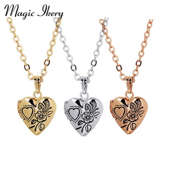 pendant necklaces magic ikery romantic po frame locket necklace vintage heart flower jewelry for women love gift yt-n309, Silver
pendant necklaces magic ikery romantic po frame locket necklace vintage heart flower jewelry for women love gift yt-n309, Silver