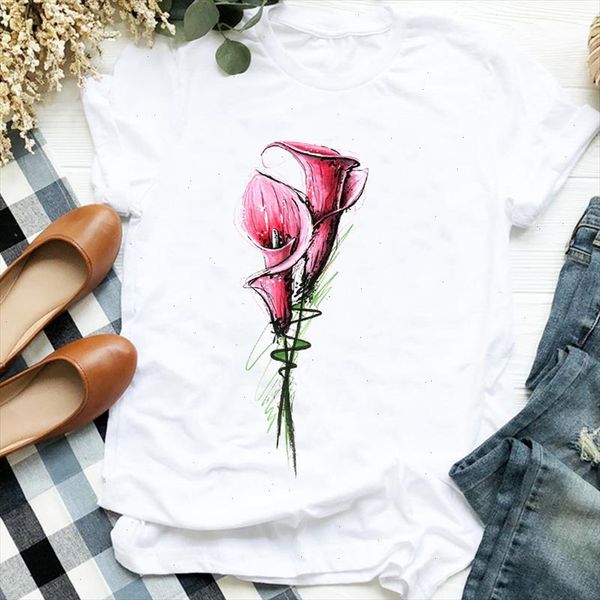 women lady watercolor flower elegant girl 90s fashion print shirt t tee womens clothes tshirt for female graphic t shirt, White
women lady watercolor flower elegant girl 90s fashion print shirt t tee womens clothes tshirt for female graphic t shirt, White