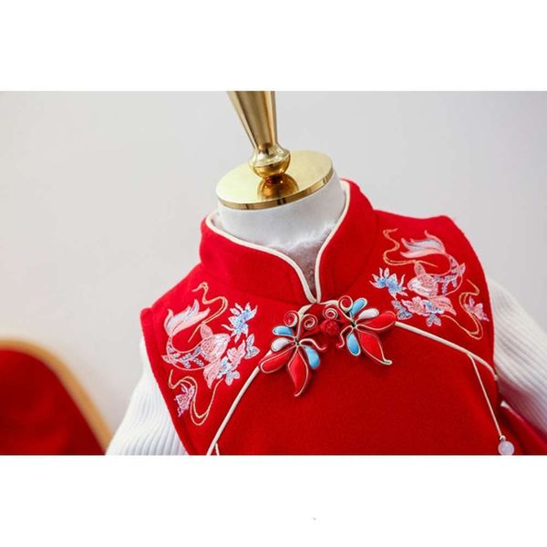sle qipao children's cotton clothing girl's chine autumn and winter princs skirt tang new year's drs 9q1c, Red;yellow
sle qipao children's cotton clothing girl's chine autumn and winter princs skirt tang new year's drs 9q1c, Red;yellow