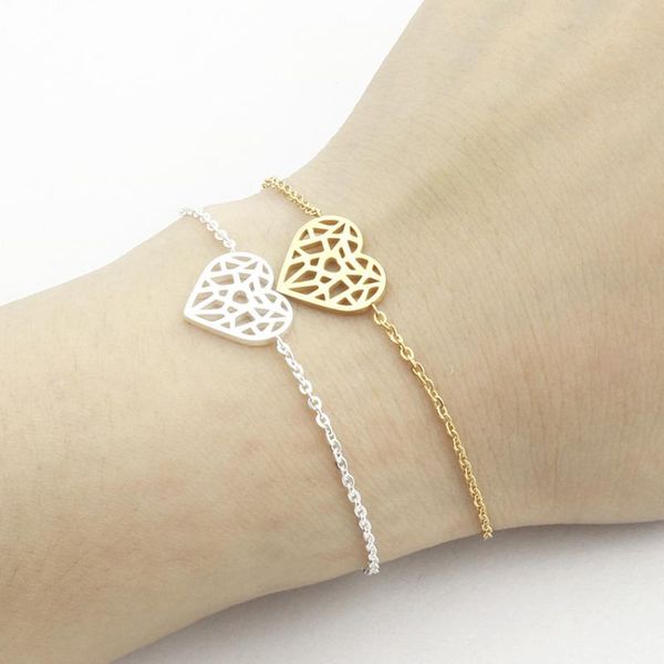 link, chain unique design hollow love heart shaped bracelet stainless steel link statement jewelry cut out ketting hanger hart pulsera, Black
link, chain unique design hollow love heart shaped bracelet stainless steel link statement jewelry cut out ketting hanger hart pulsera, Black