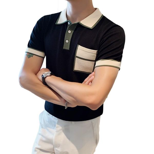 slim fit shirt men short sleeve casual breathable homme streetwear fashion men shirt knitting, White;black
slim fit shirt men short sleeve casual breathable homme streetwear fashion men shirt knitting, White;black