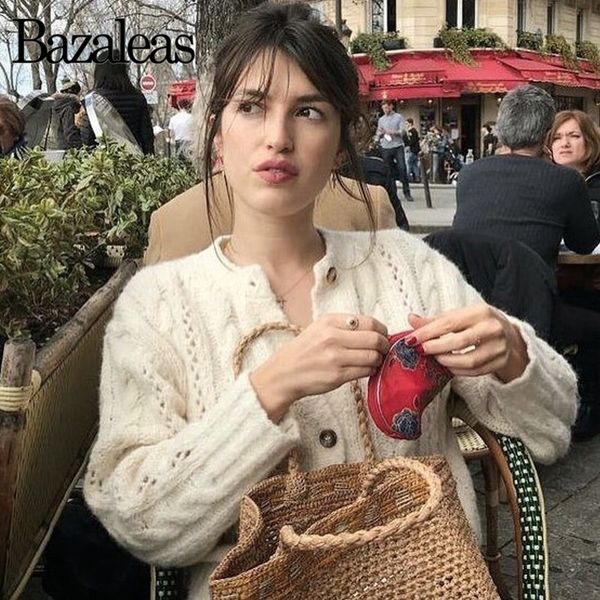 bazaleas france soft mauve cream warm kintted carfigans vintage center buttons sweater harajuku casual loose sweter dropshipping t200820, White;black
bazaleas france soft mauve cream warm kintted carfigans vintage center buttons sweater harajuku casual loose sweter dropshipping t200820, White;black