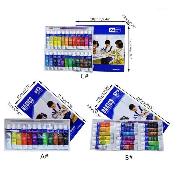 gift sets 12/18/24 colors 5ml tube watercolor paint set art painting drawing tools for kid y51a1
gift sets 12/18/24 colors 5ml tube watercolor paint set art painting drawing tools for kid y51a1