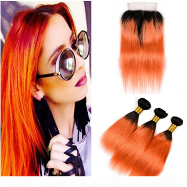 silky straight brazilian ombre orange human hair bundle deals 3pcs with closure t1b orange ombre virgin hair weave with 4x4 lace closure, Black
silky straight brazilian ombre orange human hair bundle deals 3pcs with closure t1b orange ombre virgin hair weave with 4x4 lace closure, Black