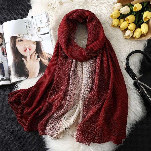 fashion new women scarf stripped crinkle hijabs lady headband cotton winter warm scarves soft long size fold foulard y201024, Blue;gray
fashion new women scarf stripped crinkle hijabs lady headband cotton winter warm scarves soft long size fold foulard y201024, Blue;gray