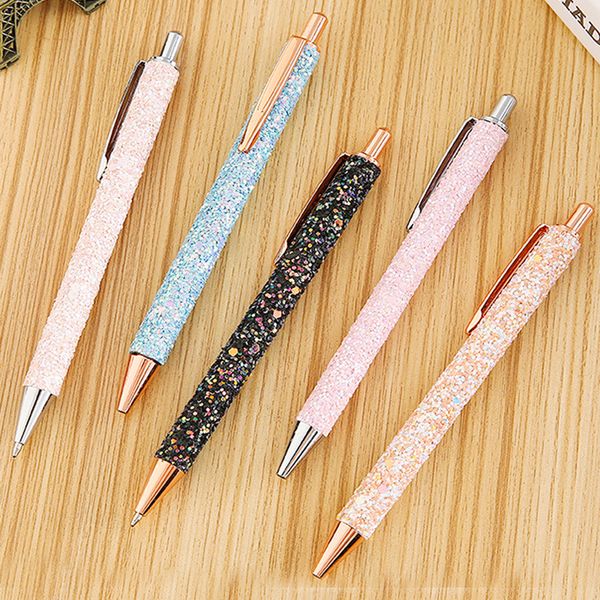 11pcs/set glitter sequin metal pen 1.0mm blue black refill rod retractable ballpoint pen for school office stationery gift
11pcs/set glitter sequin metal pen 1.0mm blue black refill rod retractable ballpoint pen for school office stationery gift