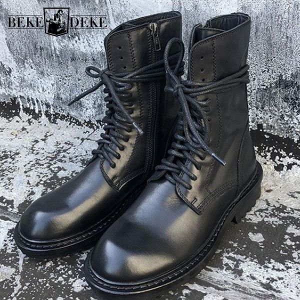 boots vintage british genuine leather womens knight cross tie zip round toe motorcycle thick bottom black mid calf1
boots vintage british genuine leather womens knight cross tie zip round toe motorcycle thick bottom black mid calf1